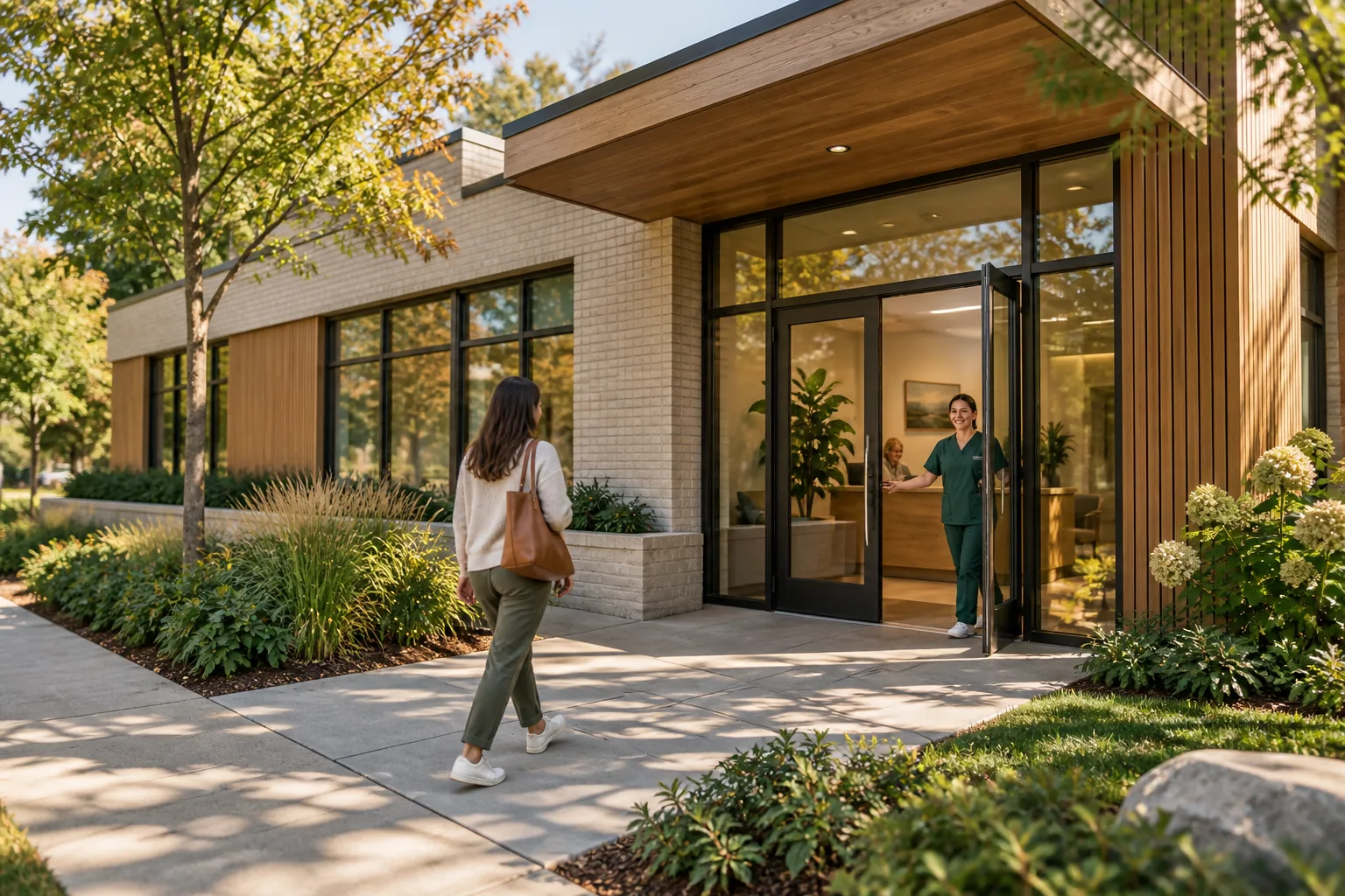 An identifiable healthcare business location