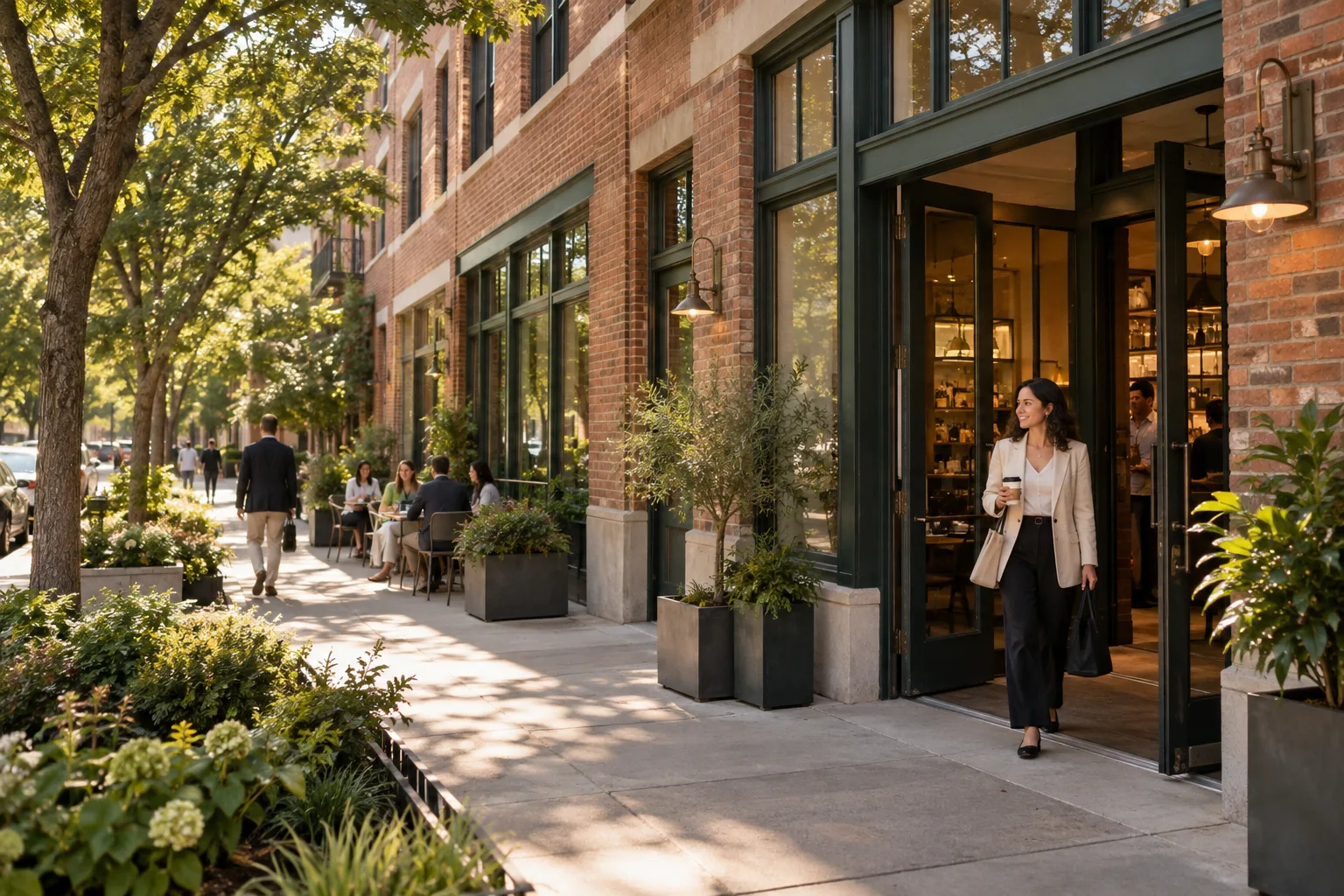 An identifiable real estate business location